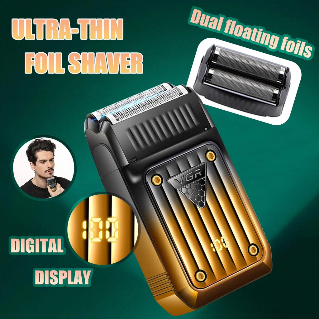 VGR V-644 Professional Barber Hair Cutting Kit 3-in-1 Clipper, Trimmer & Shaver