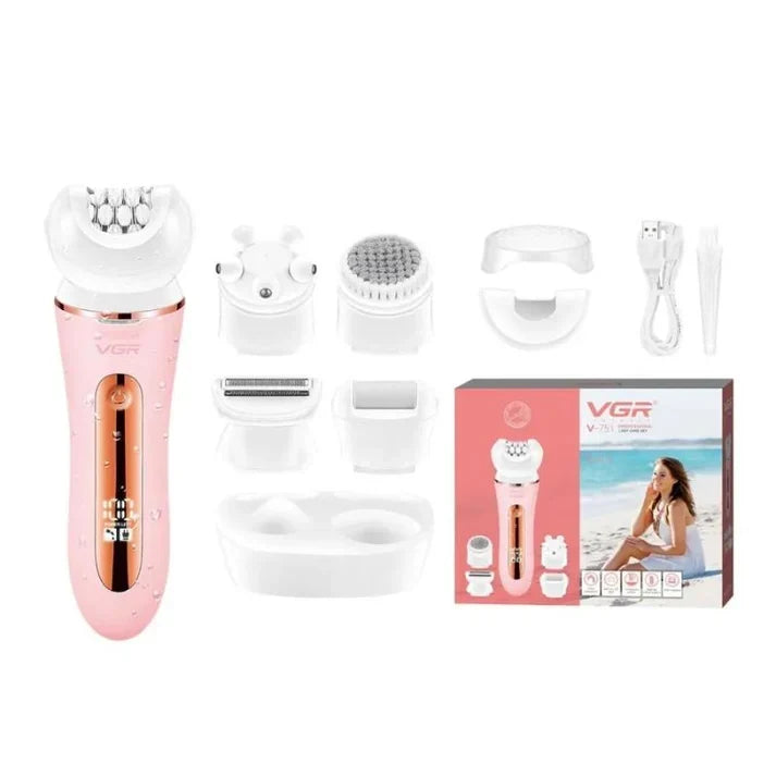VGR V-751 5-in-1 Professional Lady Epilator