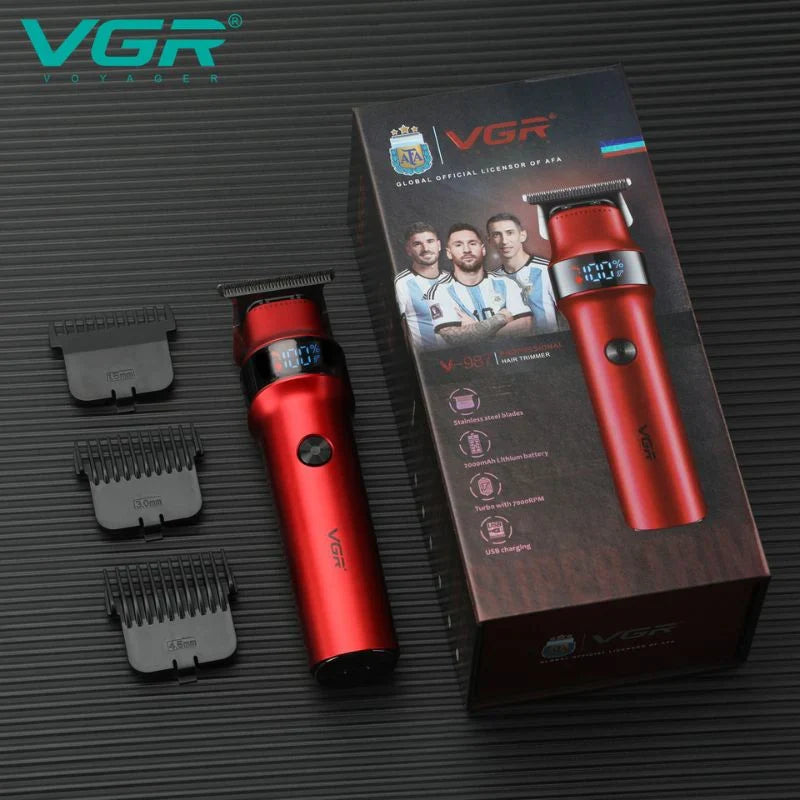 VGR V-987 Turbo 7000RPM Zero Gapped Cordless Hair Clipper — Image 2 — VGR