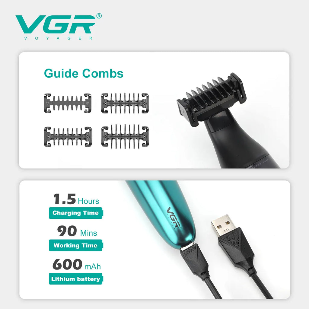 VGR V-339S Foil and Dual-sided Blades Shaver
