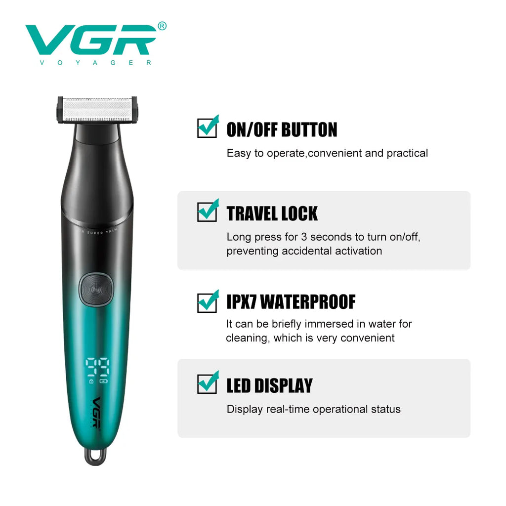 VGR V-339S Foil and Dual-sided Blades Shaver